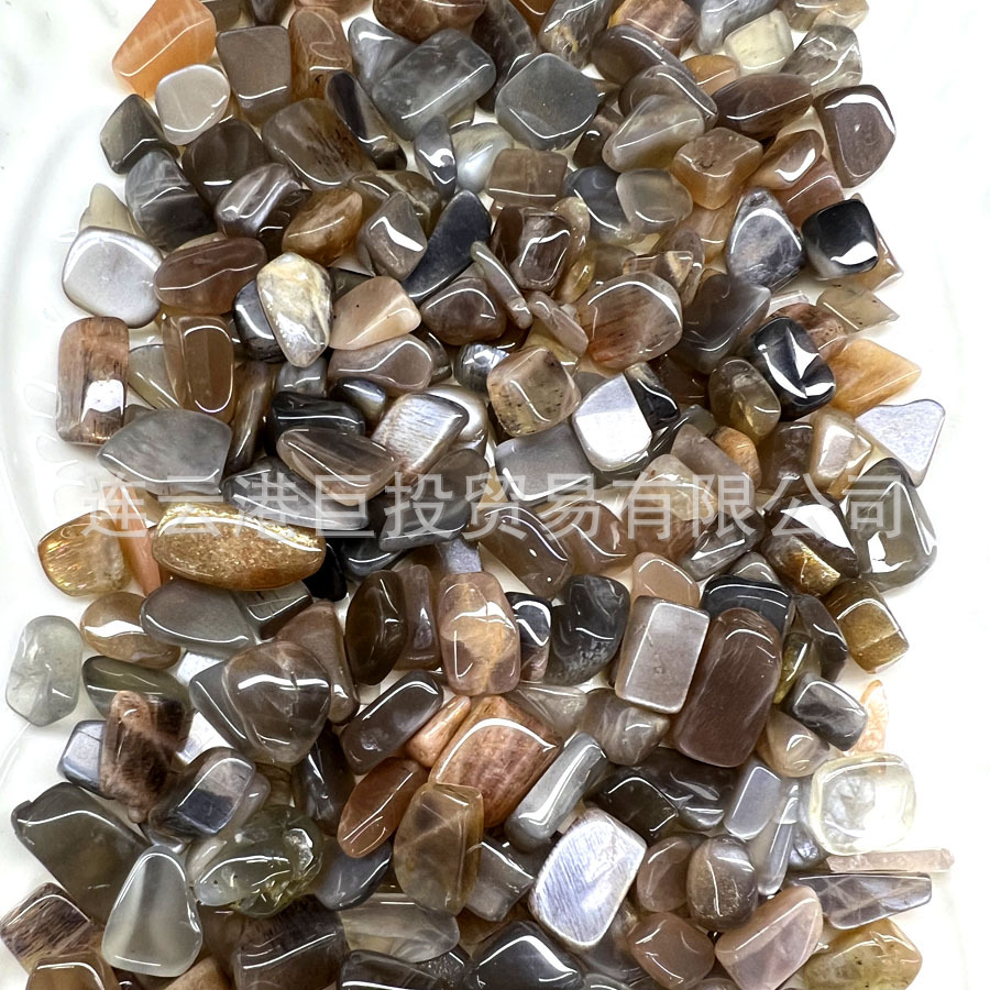 100 tipos de piedra triturada de 7 - 9mm cristal natural jade ágata espécimen de piedra preciosa marco de fotos transfronterizo mano suministro Amazon