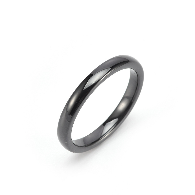 Daily, Street Occasion ceramics Material Retro Classic Style Geometric Ceramics Plating Unisex Rings Men Band Rings