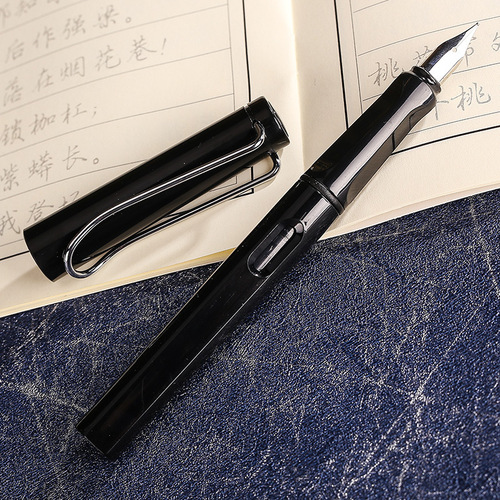 Student Calligraphy Practice Pen, Ergonomic Office Colorful Fountain Pen with Fine Tip—Perfect for Boys and Girls, Designed Specifically for Ink Refills and Writing Practice