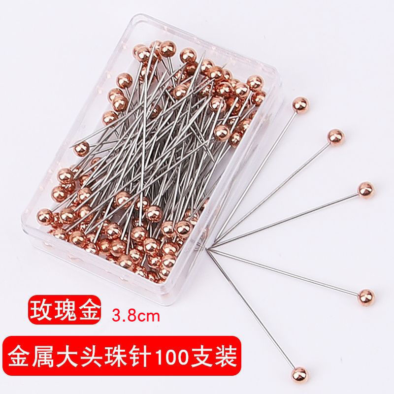 Aguja de cuentas de cerámica aguja nacarada aguja de posicionamiento aguja fija de acero inoxidable hecho a mano herramienta de bricolaje ropa de corte conformación