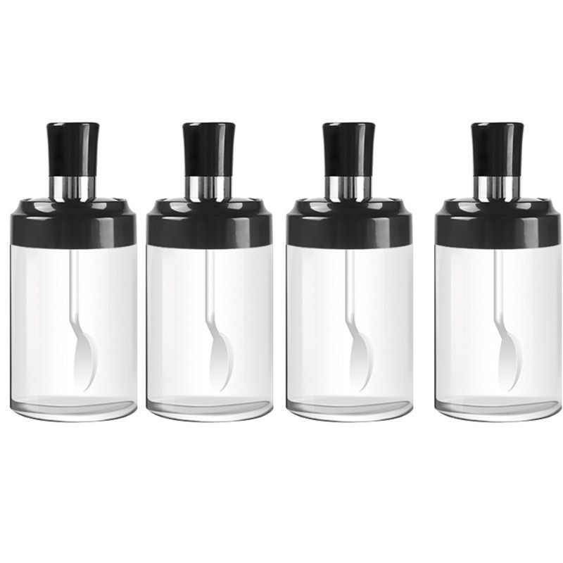 조미료병과 스푼 4개, 무료 스티커