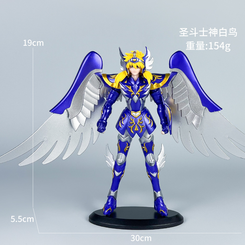 Anime Fighter sagrado Seiya White Bird Phoenix Tianlong Tianma Fairy Modelo de decoración de escritorio Periférico al por mayor