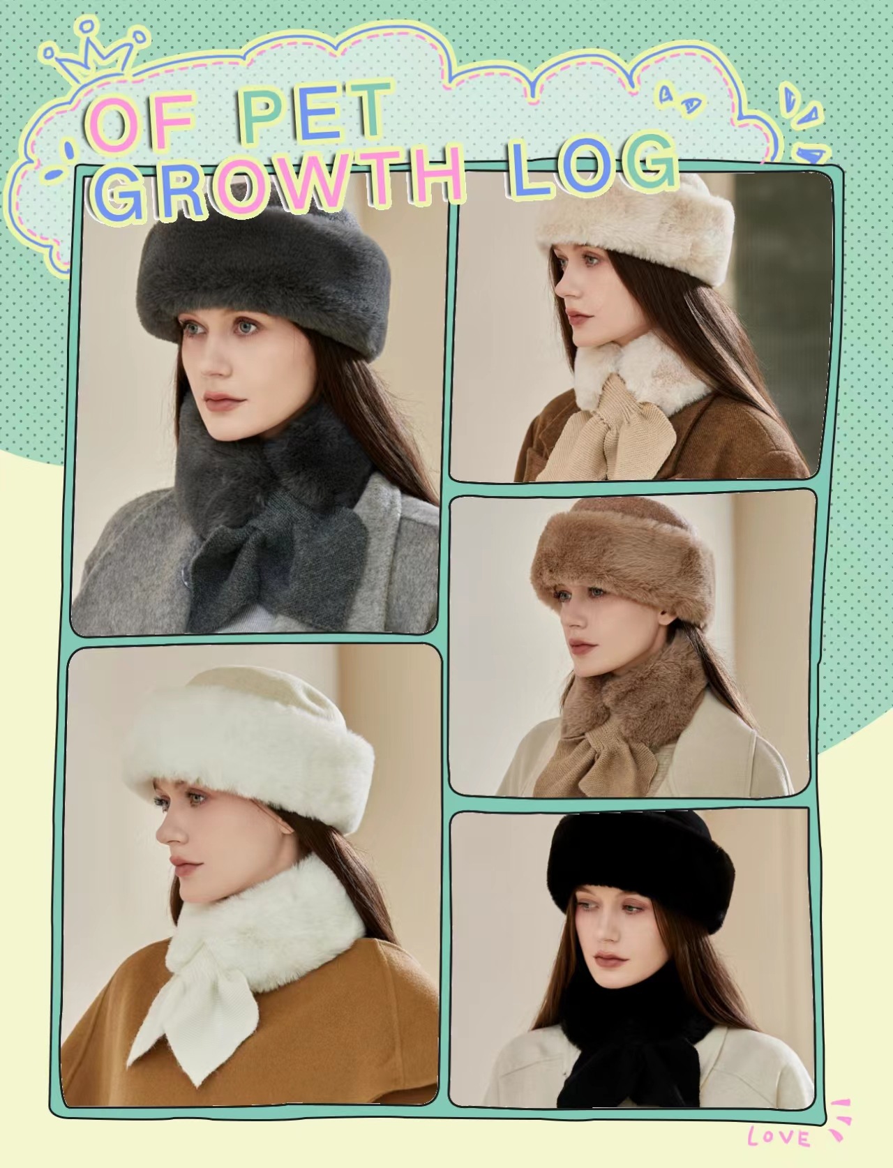 Gorro ushanka y cuello térmico para hombre peluche invierno_voghion.com