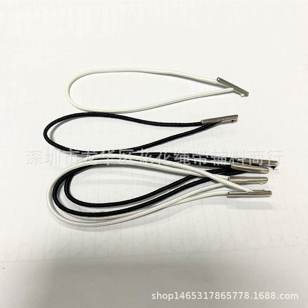专业供应各种卡头绳打扣绳  帽子礼盒包装盒手垃绳弹力橡筋马仔扣