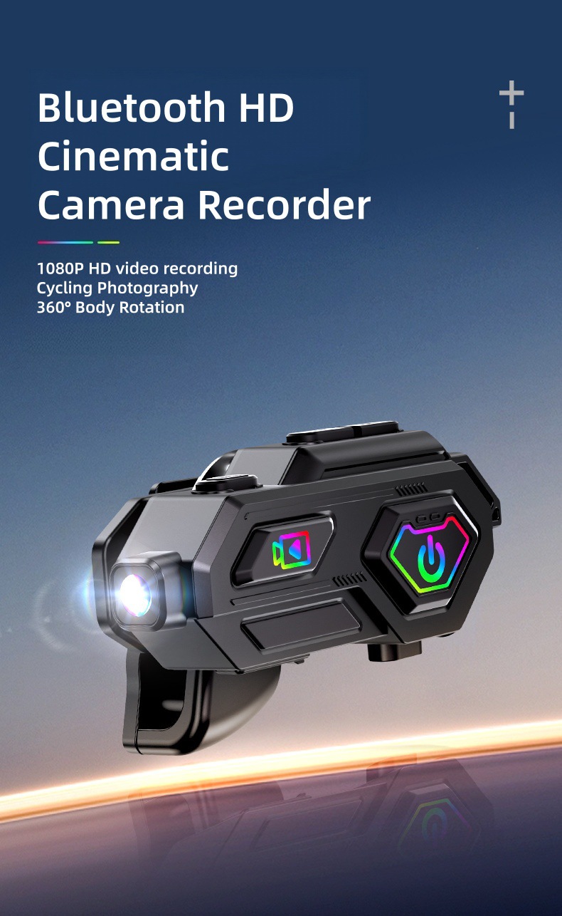 Cross-border new motorcycle helmet Bluetooth headset 600m intercom HD video and photo all-in-one with long battery life
