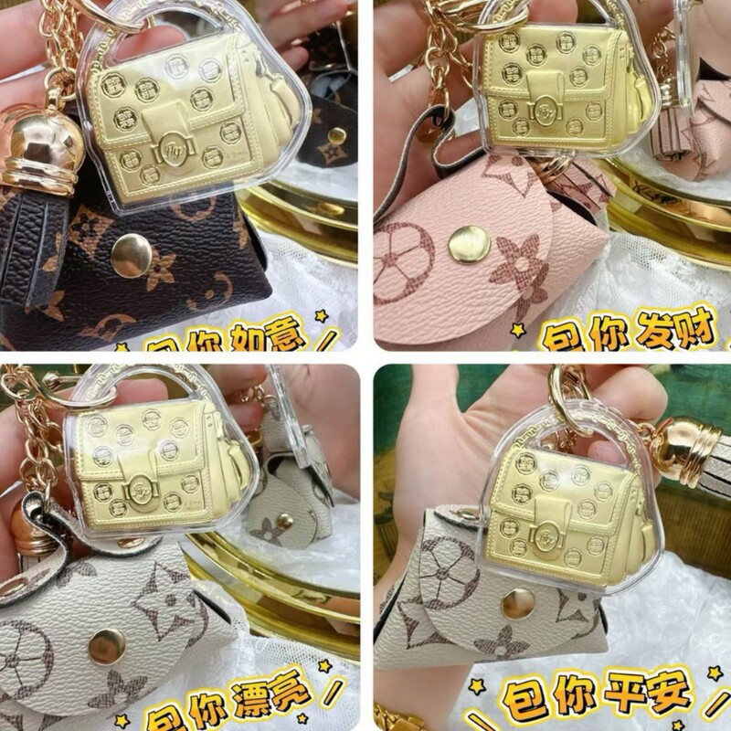 Gold Keychain, Gold Bag to Keep You Safe, Mobile Phone Pendant, Bag Pendant, Holiday Gift, Souvenir for Friends