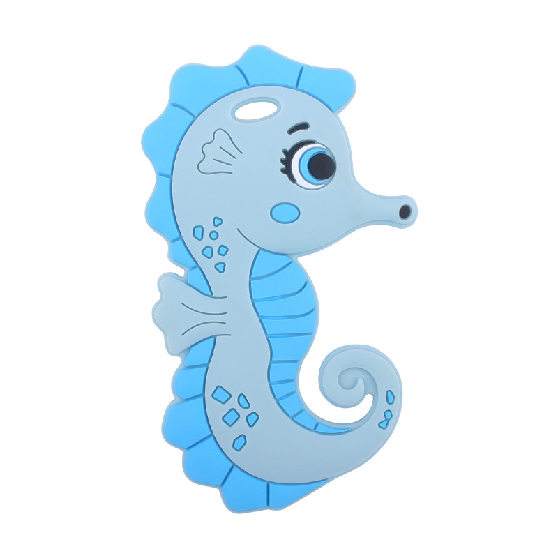 Nuevo bebé suministros de dibujos animados haima mordedor calmante bebé creativo silicona mordedura molar mordedor juguete