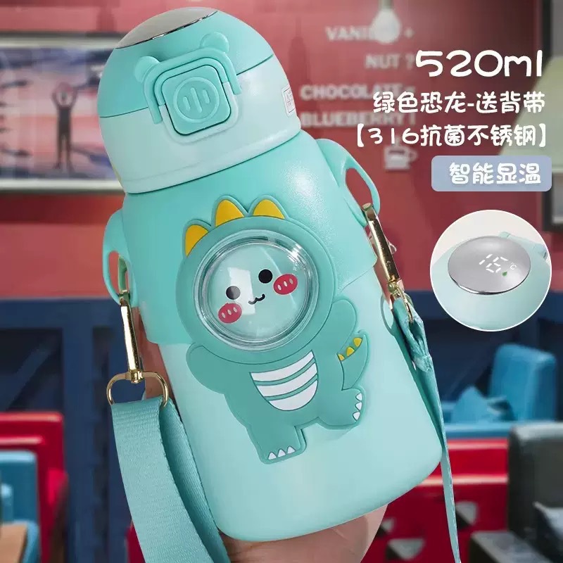 Internet celebridad diversión taza de vacío para niños 316 grado alimenticio estudiante de Kindergarten crossbody paja taza de agua hervidor de agua de regalo