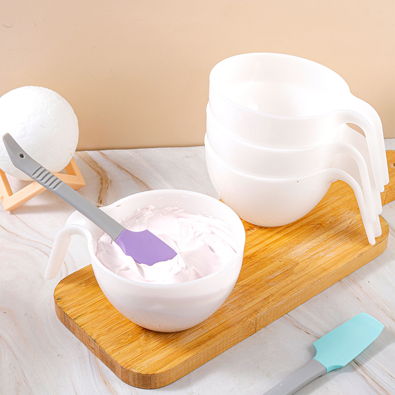 Color mixing bowl can be stacked with handle cake cream decorating icing mixing food separate plastic bowl baking tools