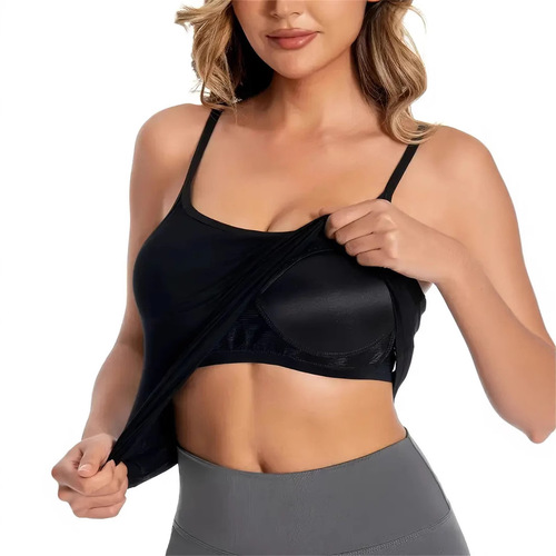 Hot Modal women's chest pad suspender vest without steel ring cup integrated outer wear base underwear yoga