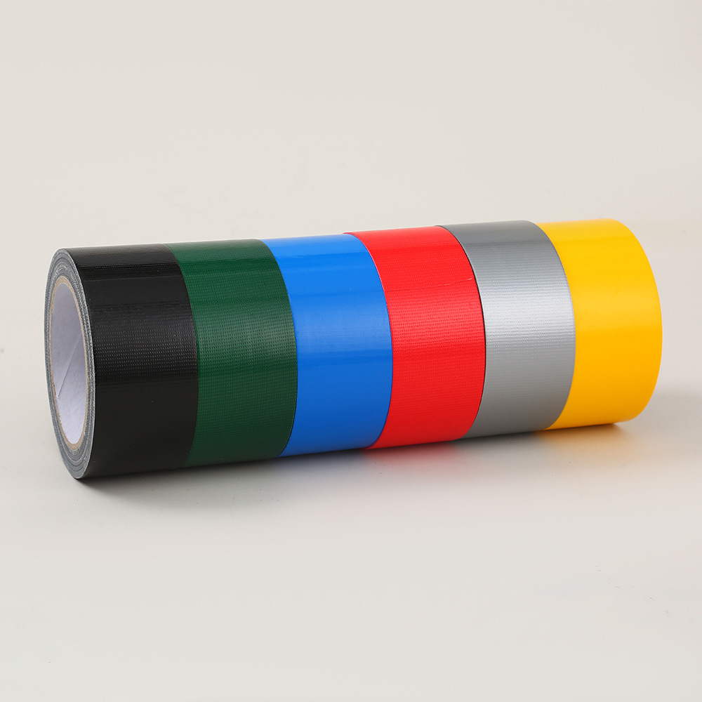 彩色单面布基胶易撕拉高粘胶带强力防水展会婚庆地毯装修地膜胶带