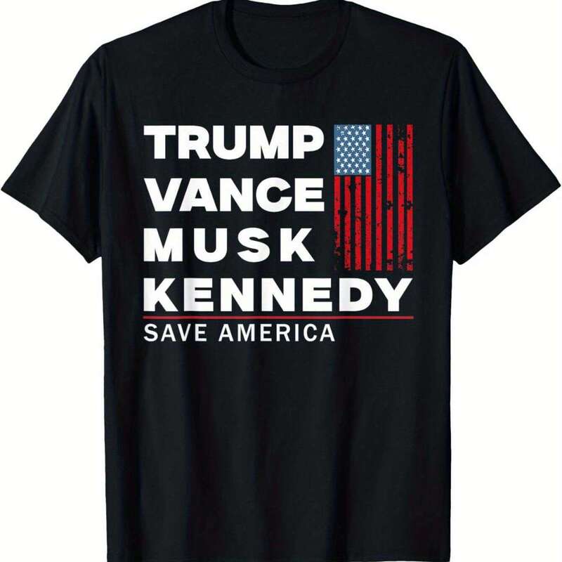 【European Size Cotton T-Shirt】Special Edition - Vanse Mars Kennedy Saves America 2025 Graphic T-Shirt 【European Size Cotton T-Shirt】Special Edition - Vanse Mars Kennedy Saves America 2025 Graphic T-Shirt