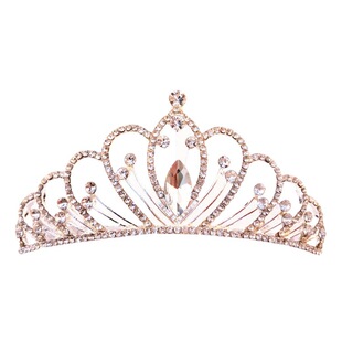 Crown factory direct Korean fashion Rhinestone Crown Bride wedding crystal hair comb temperament diamond jewelry hair accessories