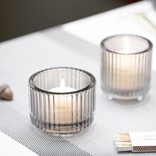 情人节烛台北欧浪漫烛光晚餐家用蜡网红民宿装饰无烟香薰蜡烛杯
