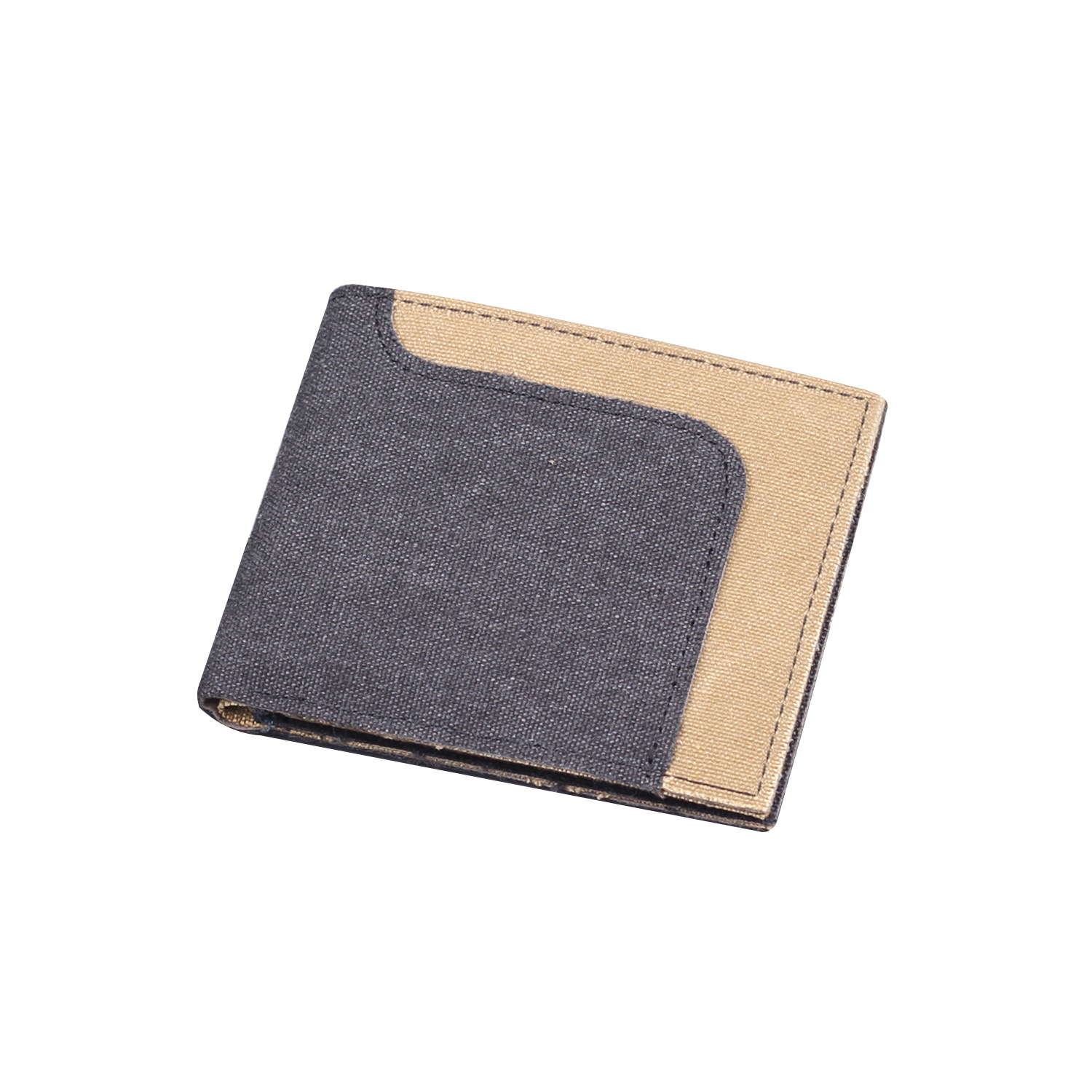 Cartera de lona corta, bolsa de tarjetas para hombres, cartera de hombres, cartera de boletos de hombre, cartera de bolsillo de jeans delgada