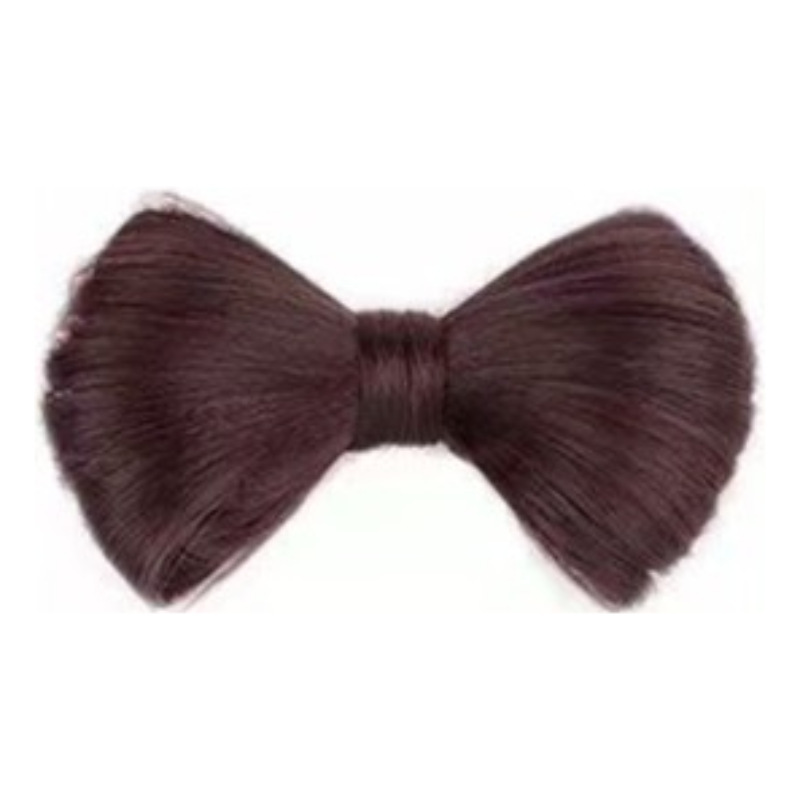 Bow Ball cabeza pelucina pelucina mujer lindo simulación cabello caliente perezoso cabello flojo antiguo anillo de pelo pelucina