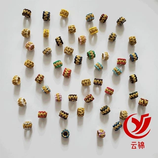 平结线圈菠萝扣璎珞圈diy手工金线编织小配件手绳配件菠萝结线圈