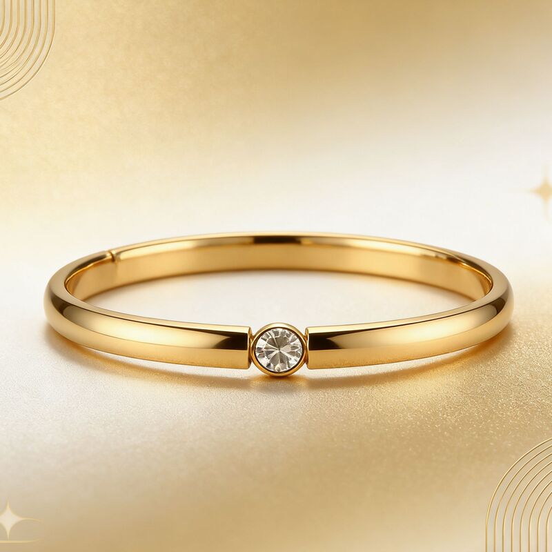 Minimalist Niche Instagram-Style Diamond Bracelet Rose Gold Titanium Steel Bracelet Stainless Steel Fine Diamond-Studded Bracelet Non-Fading