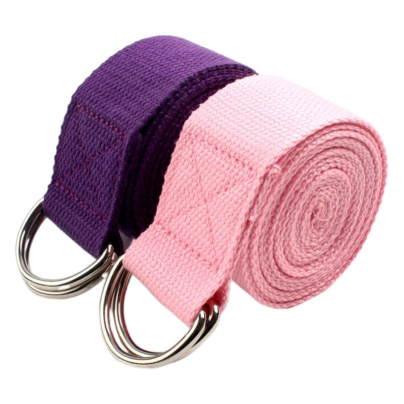 Factory supply yoga belt stretch belt polyester cotton stretch belt yoga auxiliary supplies stretch belt yoga supplies rope