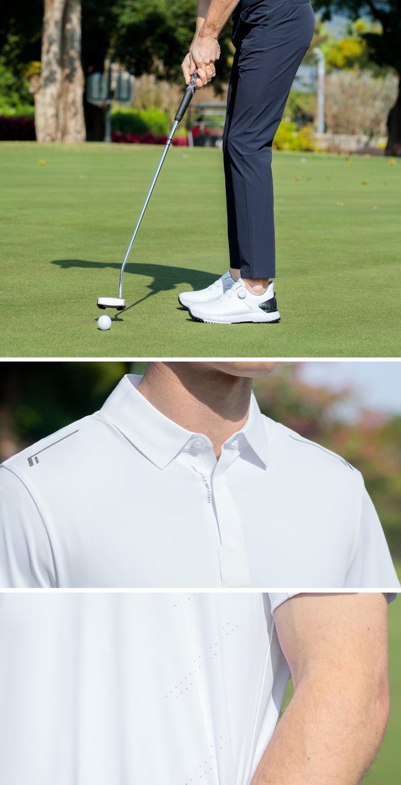Áo polo golf nam tay ngắn chất liệu nhanh khô, cổ áo liền mạch, cảm giác mát lạnh — YF778 Ice Crystal Blue Tay ngắn [Cổ áo liền mạch/lỗ laser/cảm giác mát khi chạm vào da], YF778 tay ngắn màu đen [cổ áo liền mạch/lỗ laser/cảm giác mát khi chạm vào da], YF778 tay ngắn màu trắng [cổ áo liền mạch/lỗ laser/cảm giác mát khi chạm vào da] chi tiết 15