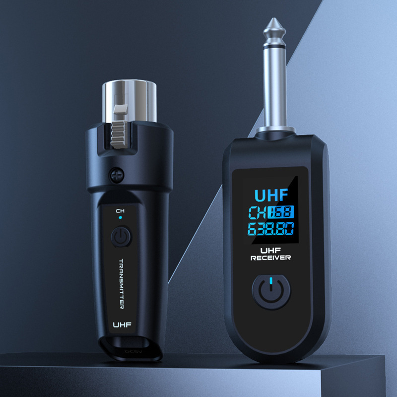 Fuente de alimentación transfronteriza de 48V conversión por cable sistema de micrófono inalámbrico transmisor receptor instrumento musical micrófono móvil granada