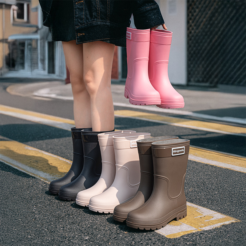 2026新款雨鞋女款日本韩系中筒雨靴防水水靴胶鞋女士水鞋跨境出口