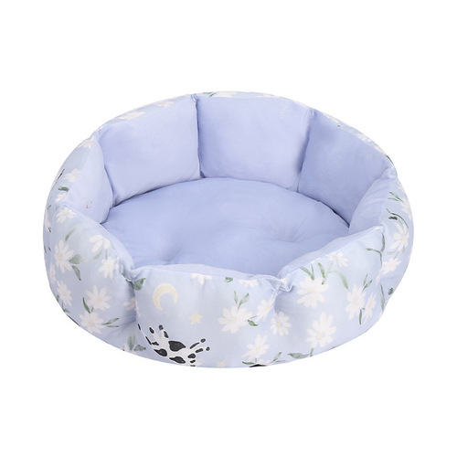 New Pet Bed Dog Bed Warm Round Celebrity Cat Bed Universal Dog Mat Pet Supplies Wholesale