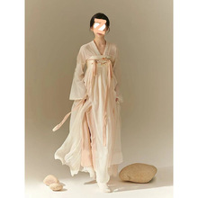 唐制汉服女中国风齐胸襦裙飘逸仙气改良原创夏季古装薄款超仙全套