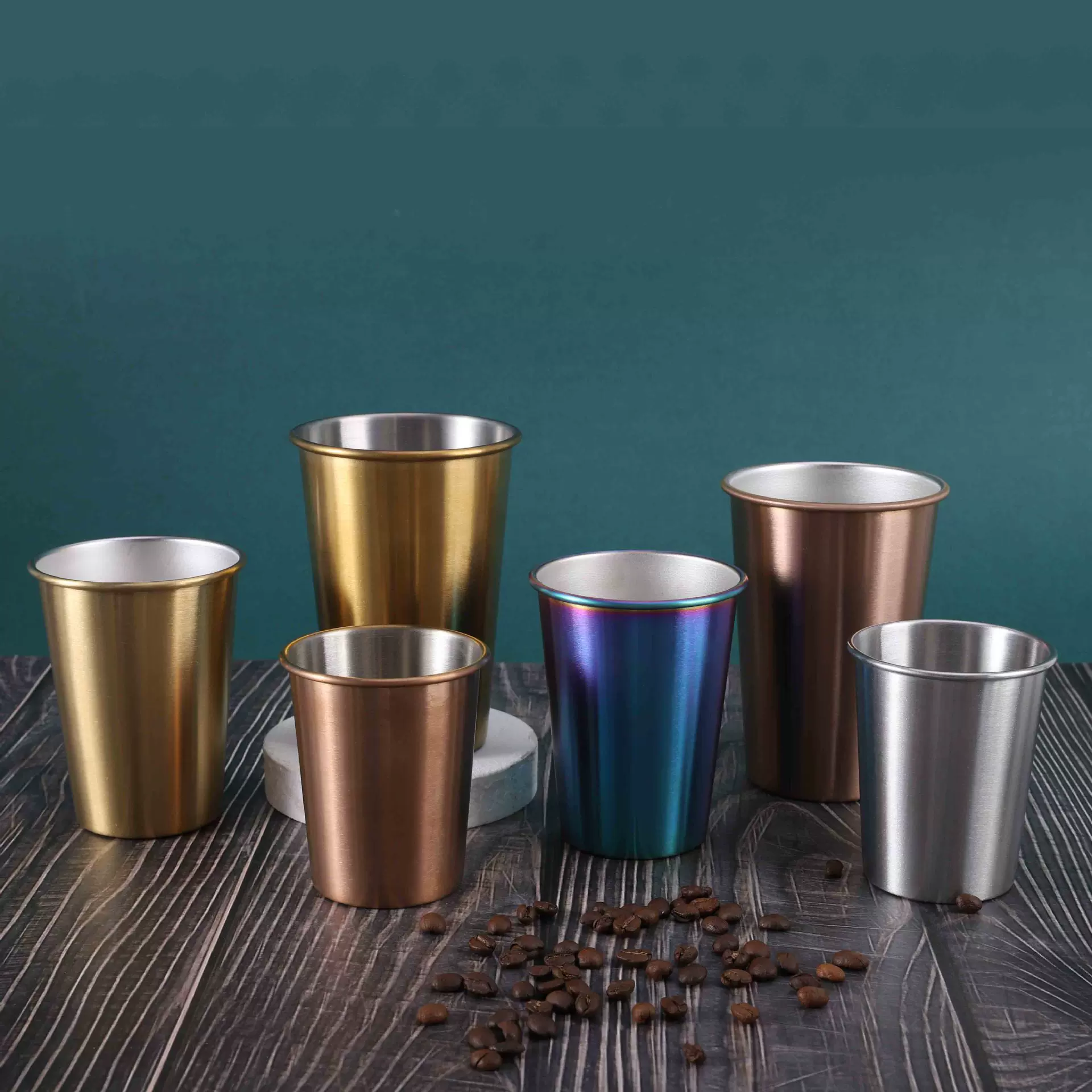 304不锈钢杯电镀单层品脱便利杯休闲咖啡杯啤酒脱杯酒杯啤酒杯