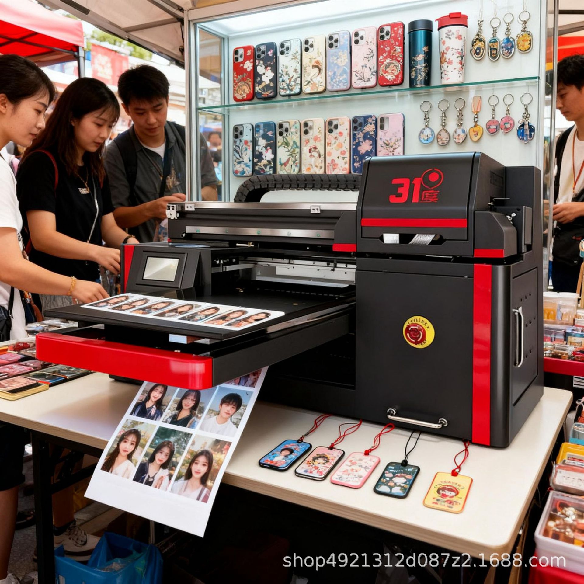 31度UV平板打印机小型木板水晶标贴冷转印贴纸不干胶亚克力印刷机