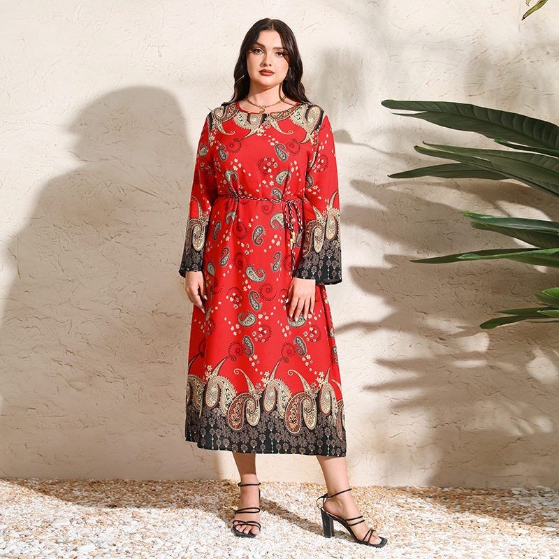 ethnic retro long-sleeve