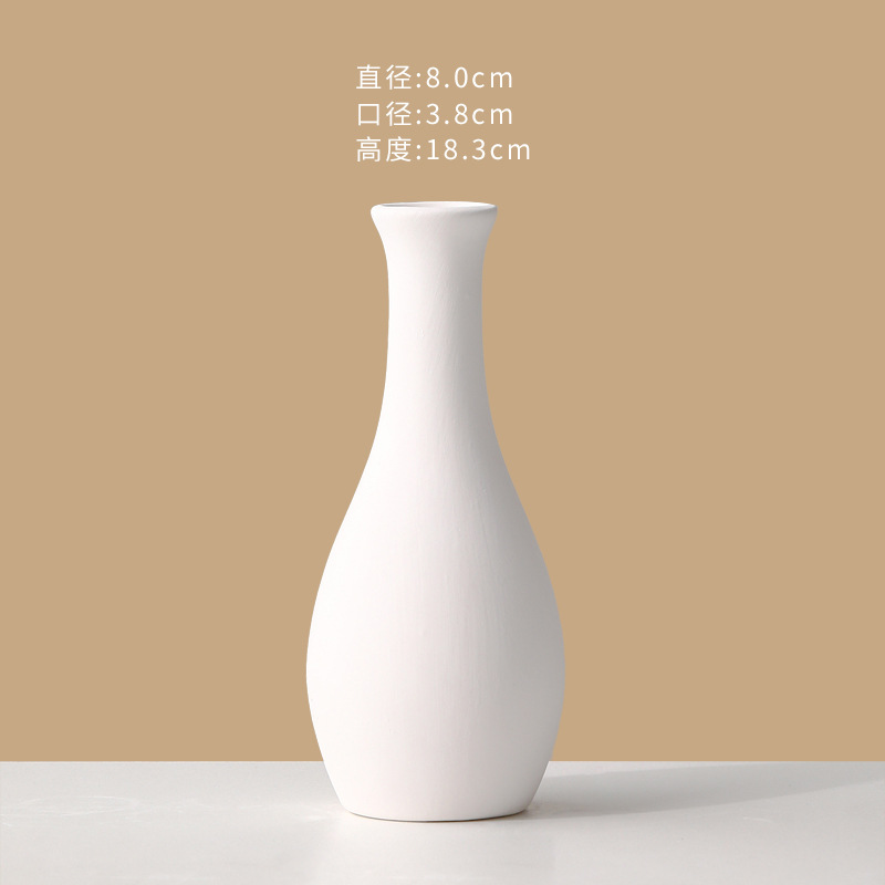 Jarrón de cerámica en blanco simple bricolaje blanco embrión bajo vidriado pintura de color sin yeso pintura de la mano de los niños de cerámica en blanco liso envío gratuito