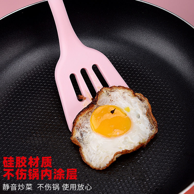 Cocina antiadherente olla de almacenamiento Cubo de silicona utensilios de cocina traje de 12 piezas conjunto mango de madera utensilios de cocina de silicona olla pala cuchara utensilios de cocina