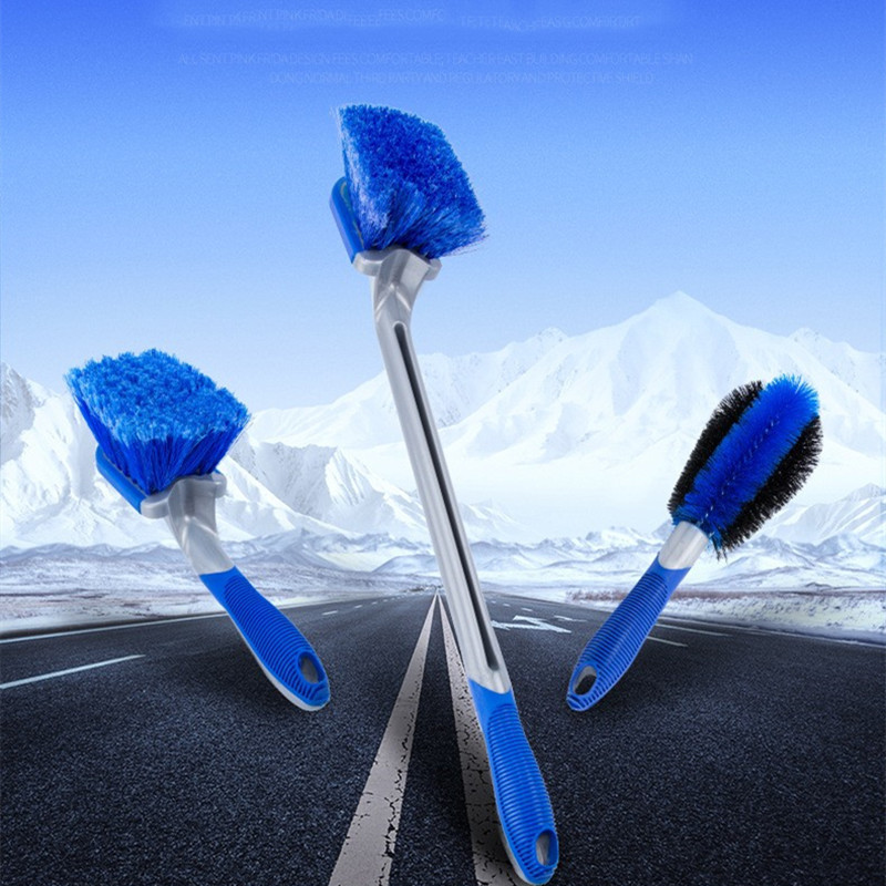 Car supplies car wash cleaning brush wholesale wheel brush non-slip anti-freeze soft handle Car Wash cleaning tire brush manufacturers