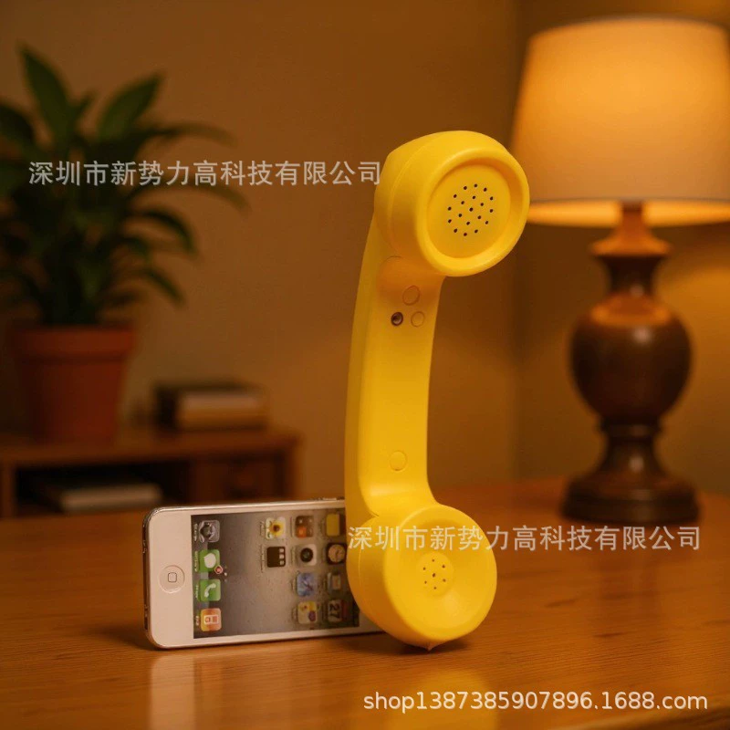 Оптовые аксессуары для мобильных телефонов: ретро-телефон, микрофон, беспроводные Bluetooth-наушники, универсальная ручка для наушников