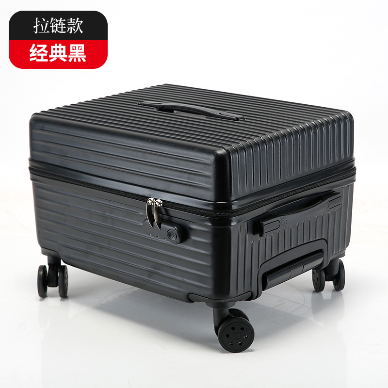 Maleta con Ruedas Universales en Forma de Taburete, Elegante Diseño de 18 Pulgadas, con Marco de Aluminio, Candado de Combinación, Ideal para Estudiantes, Unisex, para Viajes.