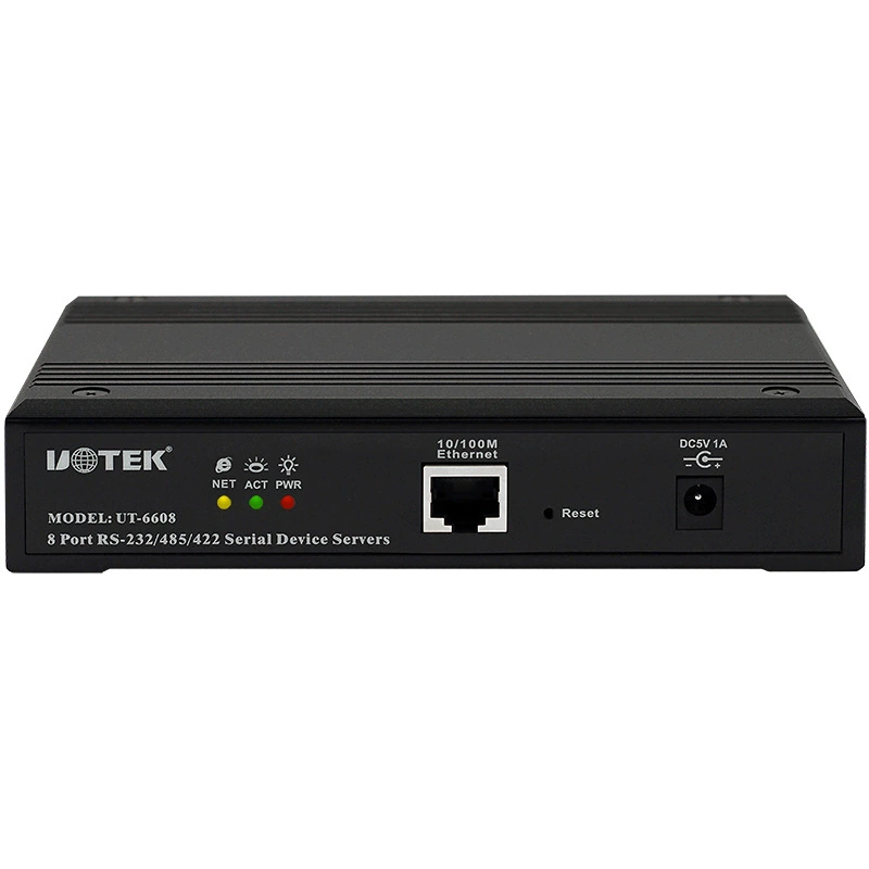 Коммуникационный последовательный сервер UT-6608, 8 портов, 232/422/485 к TCP/IP Ethernet конвертер
