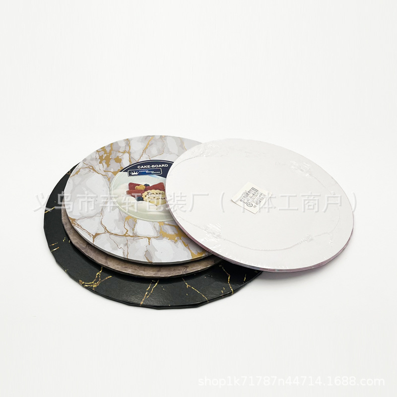 Fábrica directa de platino oro negro densidad placa de pastel base base de pastel de borde almohadilla de madera dura almohadilla de pastel