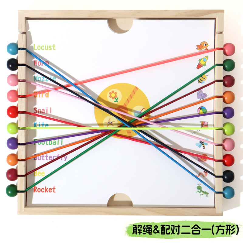 Desafío de desenrollado juguetes educativos para niños, desarrollo de pensamiento lógico, minijuegos de concentración, el mismo juego de mesa, jardín de infancia