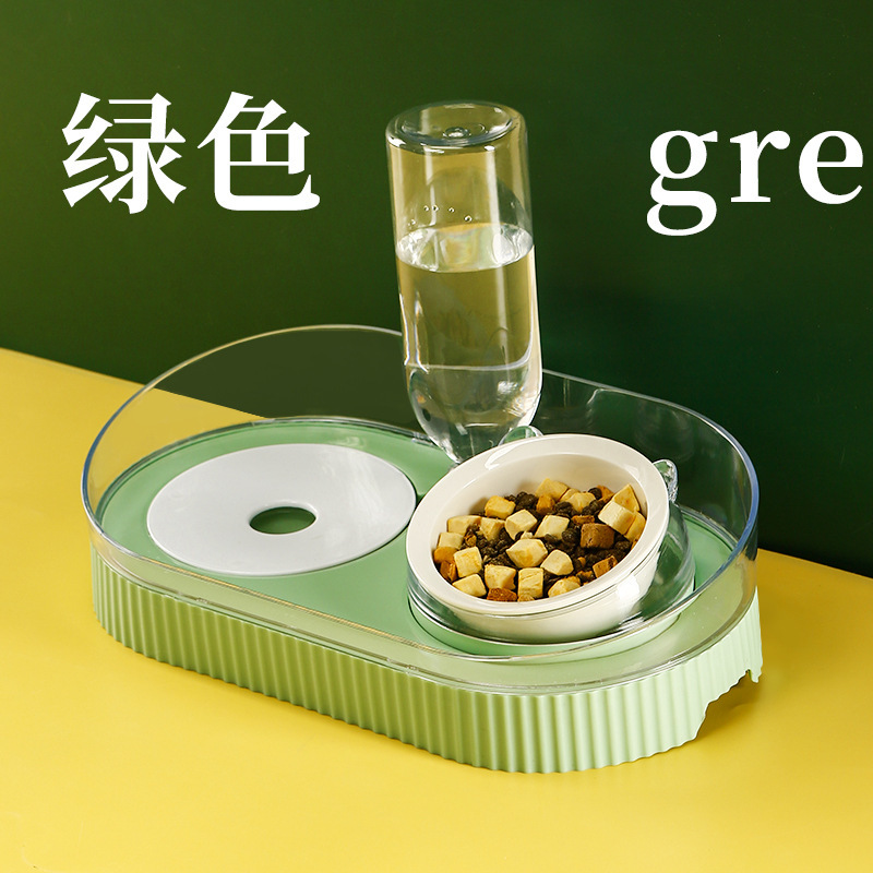 Tazón de plástico para perros Tazón doble Tazón de agua potable automática Tazón para mascotas Tazón para mascotas Tazón para arroz lindo Tazón para gatos Tazón para mascotas al por mayor