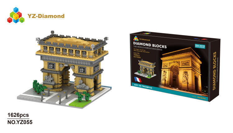 Weili pequeñas partículas de montaje de bloques de construcción de juguete Castillo París Torre Gran Muralla mundo creativo famoso edificio modelo de la serie