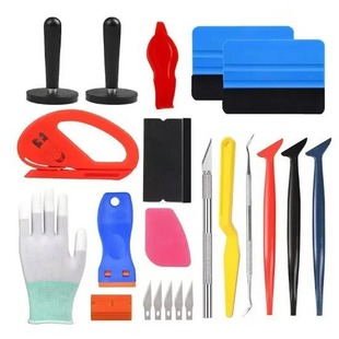 Car color change film edge closing tool gap construction scraper color change film invisible car clothing tool suit 35-piece set