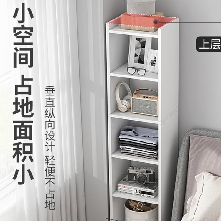 Estante de almacenamiento de múltiples capas estante de almacenamiento estante escritorio para el hogar pequeña estantería sala de estar estante de almacenamiento estrecho soporte de exhibición piso