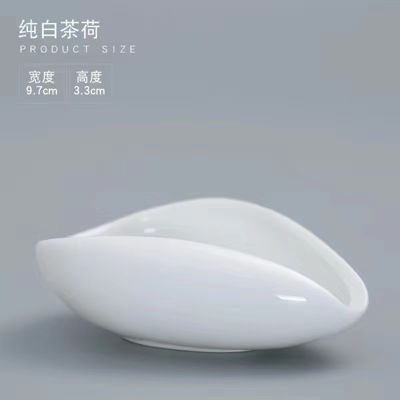 순수한 흰색 차 연꽃