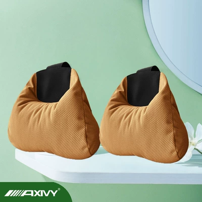 Lumbar Support – Headrest - 2axivy-second-generation-headrest-breathable-hole-cognac-brown