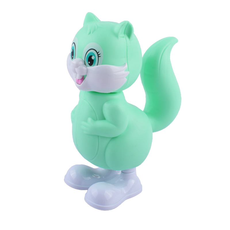 Cadena de salto pequeña ardilla de los niños reloj de juguete pequeño animal de dibujos animados bobinado educativo pequeño regalo puesto al por mayor