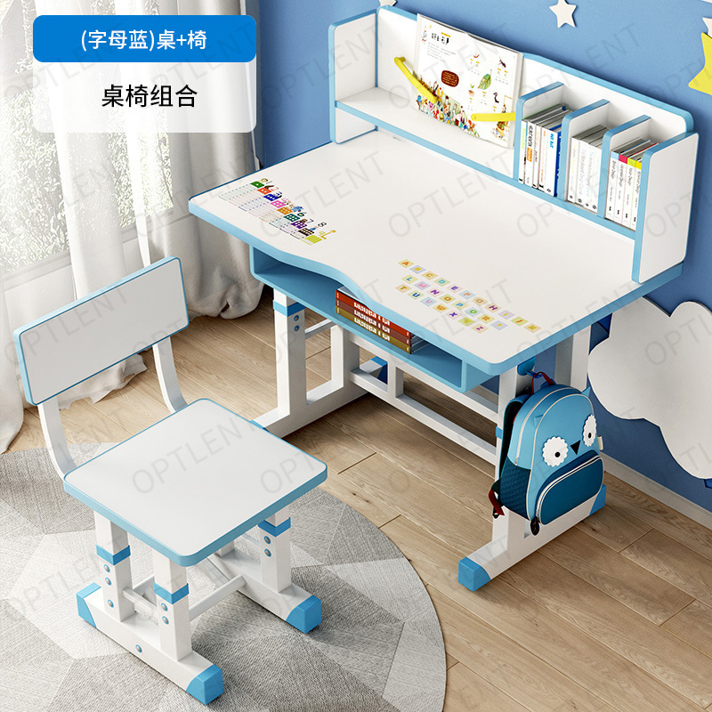 子供用学習テーブル昇降式小学生の宿題デスクライティングデスクテーブルと椅子セット男の子と女の子のデスクと椅子|undefined
