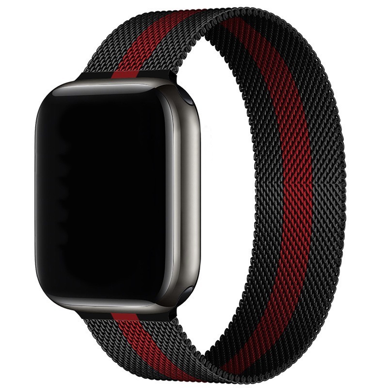 Apple S10 時計ストラップミラネーゼ applewatch9/8/7 メタル時計ストラップ磁気超 2 スチールストラップに適しています。|undefined