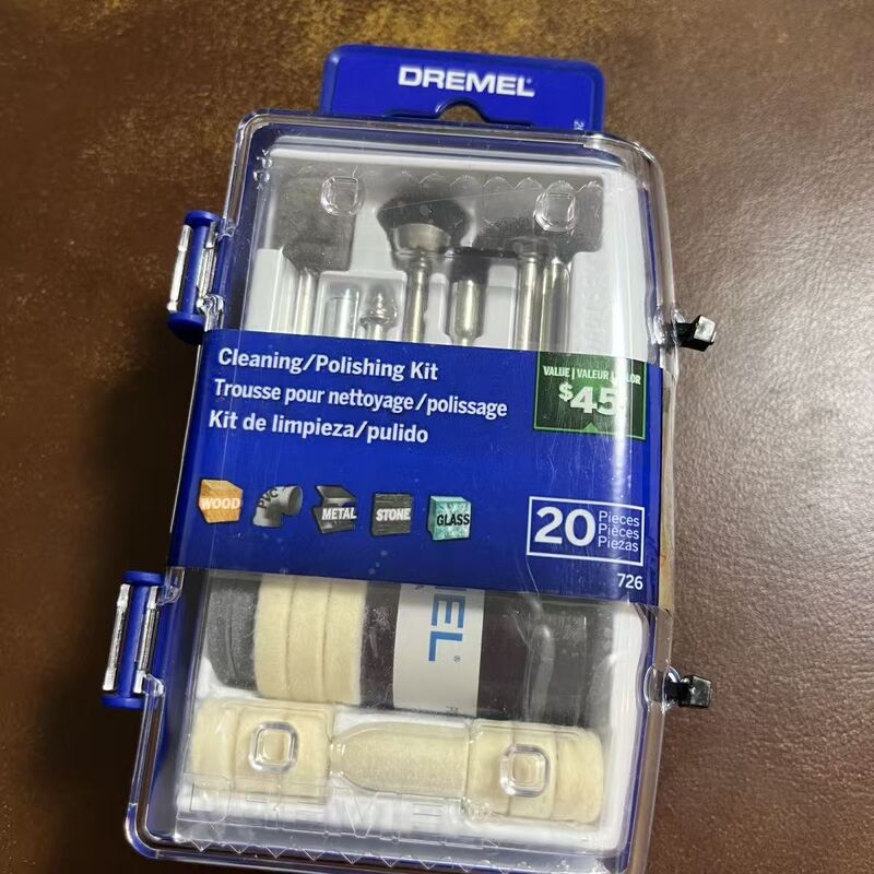Dremel Cleaning and Polishing Attachment Set 20 Pieces of Metal and Plastic Polishing Precious Metals and Gentle Polishing