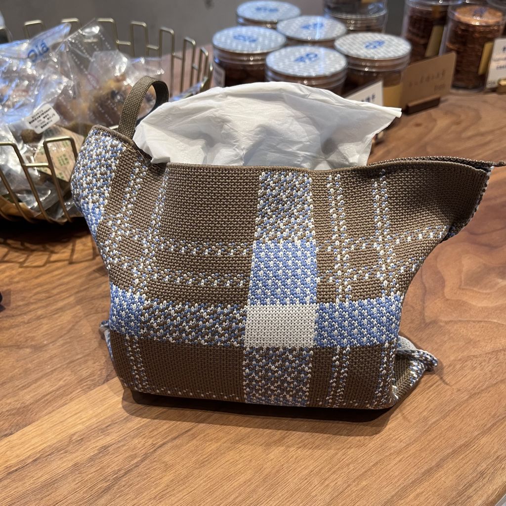 Light Luxury Knitted Tissue Bag, Large-Capacity Woven Bag, Car-Mounted Home Office Hanging Tissue Box, Knitted Bag Gift Bag